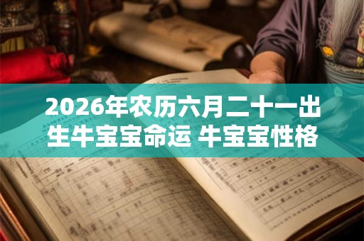 2026年农历六月二十一出生牛宝宝命运 牛宝宝性格特点