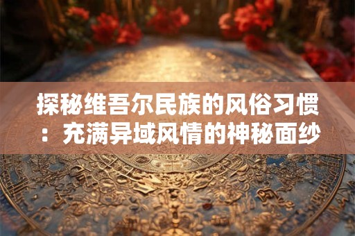 探秘维吾尔民族的风俗习惯：充满异域风情的神秘面纱