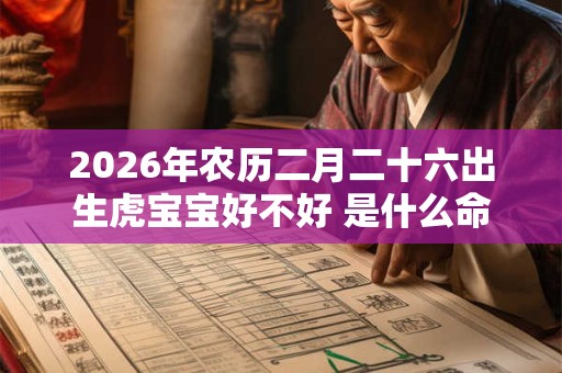 2026年农历二月二十六出生虎宝宝好不好 是什么命