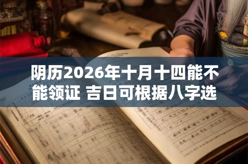 阴历2026年十月十四能不能领证 吉日可根据八字选