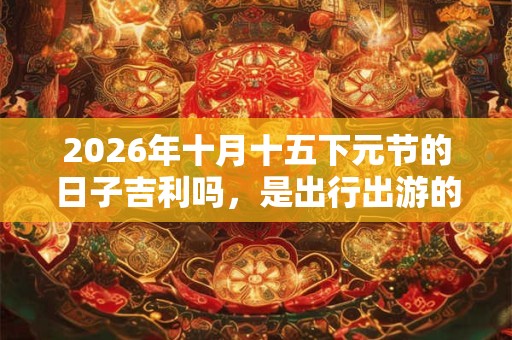 2026年十月十五下元节的日子吉利吗，是出行出游的吉日吗？