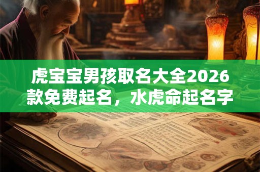 虎宝宝男孩取名大全2026款免费起名，水虎命起名字带什么好？