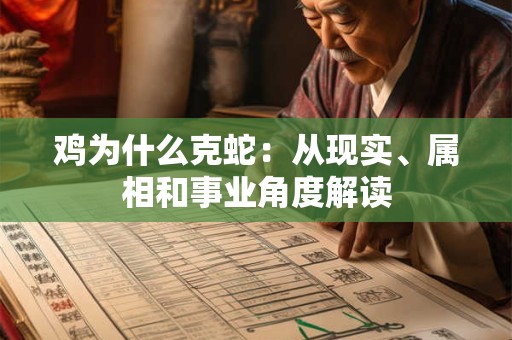 鸡为什么克蛇：从现实、属相和事业角度解读