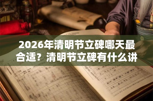 2026年清明节立碑哪天最合适？清明节立碑有什么讲究？