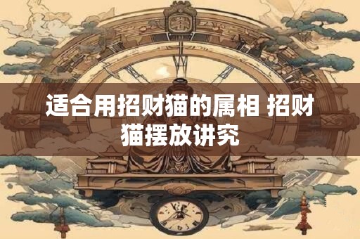 适合用招财猫的属相 招财猫摆放讲究