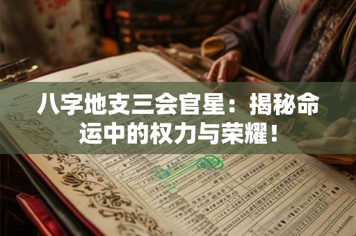 八字地支三会官星：揭秘命运中的权力与荣耀！