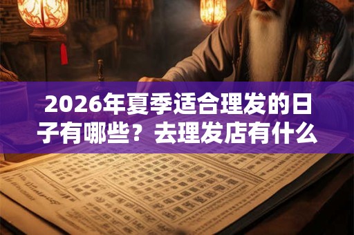 2026年夏季适合理发的日子有哪些？去理发店有什么要注意的？