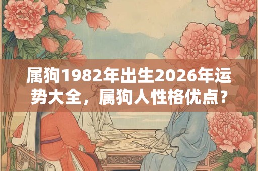 属狗1982年出生2026年运势大全，属狗人性格优点？
