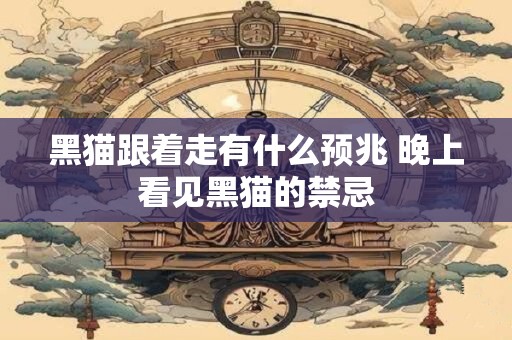 黑猫跟着走有什么预兆 晚上看见黑猫的禁忌