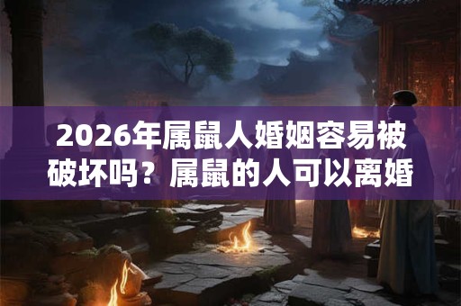 2026年属鼠人婚姻容易被破坏吗?属鼠的人可以离婚吗? 2026年属鼠人婚姻容易被破坏吗?属鼠的人可以离婚吗?