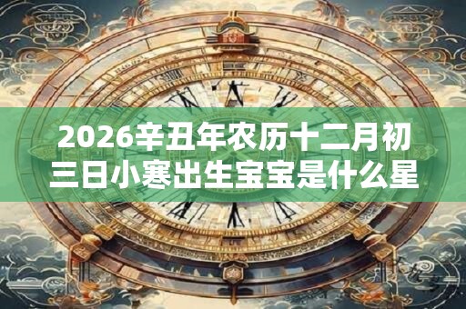 2026辛丑年农历十二月初三日小寒出生宝宝是什么星座？