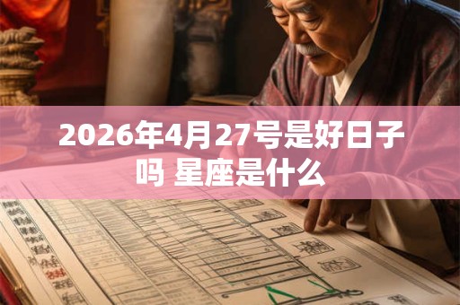 2026年4月27号是好日子吗 星座是什么
