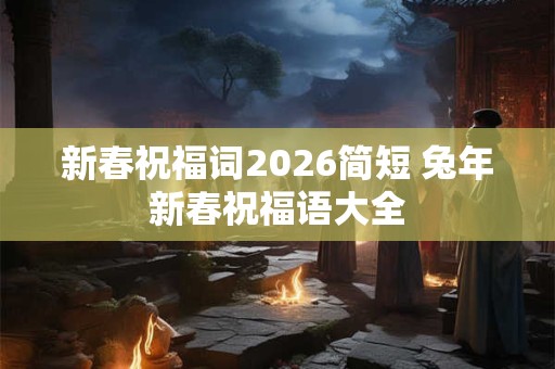 新春祝福词2026简短 兔年新春祝福语大全