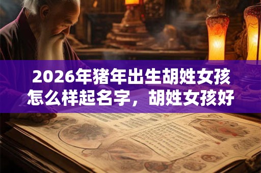 2026年猪年出生胡姓女孩怎么样起名字，胡姓女孩好名推荐
