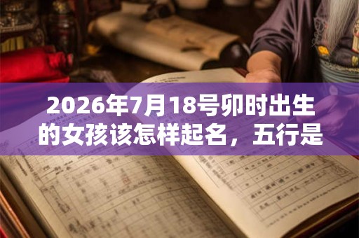 2026年7月18号卯时出生的女孩该怎样起名，五行是什么？