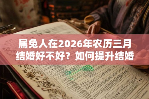 属兔人在2026年农历三月结婚好不好？如何提升结婚运？