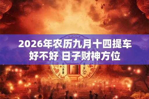 2026年农历九月十四提车好不好 日子财神方位