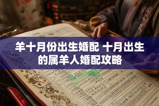 羊十月份出生婚配 十月出生的属羊人婚配攻略