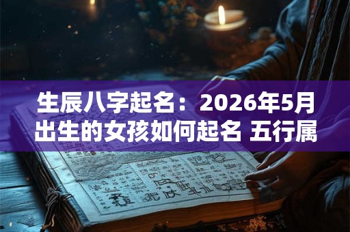 生辰八字起名：2026年5月出生的女孩如何起名 五行属什么