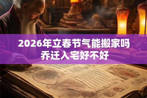 2026年立春节气能搬家吗 乔迁入宅好不好