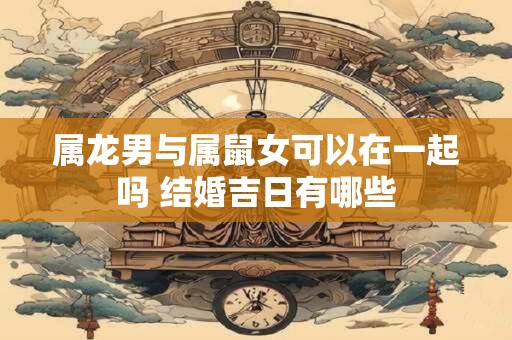 属龙男与属鼠女可以在一起吗 结婚吉日有哪些
