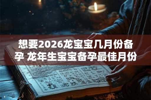 想要2026龙宝宝几月份备孕 龙年生宝宝备孕最佳月份