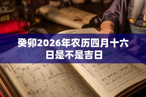 癸卯2026年农历四月十六日是不是吉日