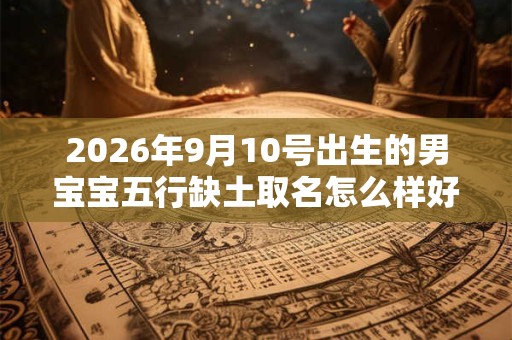 2026年9月10号出生的男宝宝五行缺土取名怎么样好听