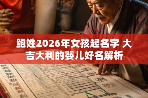 鲍姓2026年女孩起名字 大吉大利的婴儿好名解析