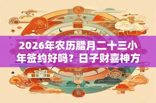 2026年农历腊月二十三小年签约好吗？日子财喜神方位？