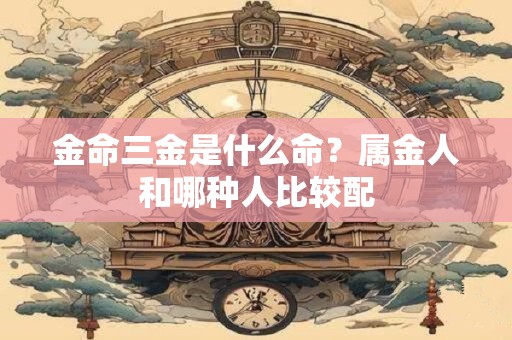 金命三金是什么命？属金人和哪种人比较配
