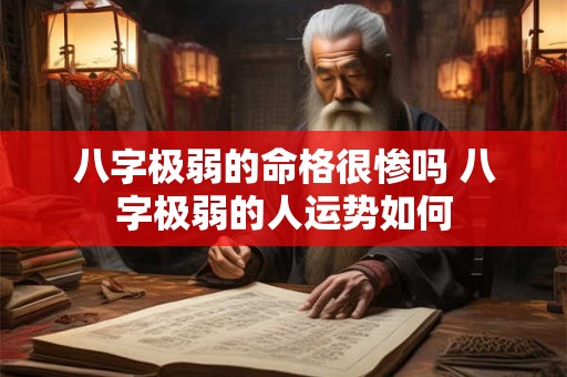 八字极弱的命格很惨吗 八字极弱的人运势如何
