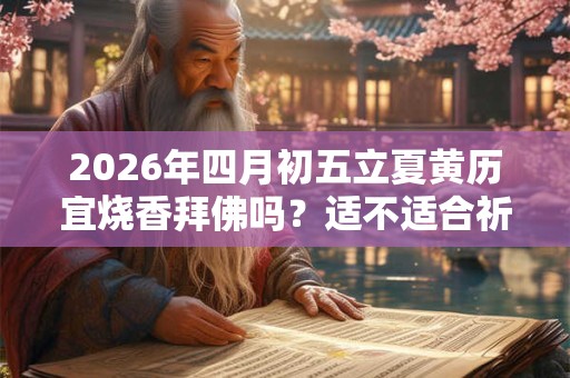 2026年四月初五立夏黄历宜烧香拜佛吗？适不适合祈福？