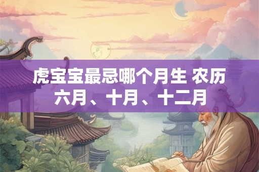 虎宝宝最忌哪个月生 农历六月、十月、十二月