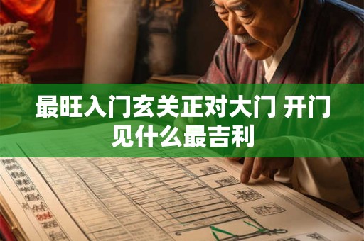 最旺入门玄关正对大门 开门见什么最吉利