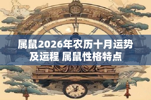 属鼠2026年农历十月运势及运程 属鼠性格特点