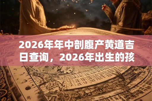 2026年年中剖腹产黄道吉日查询，2026年出生的孩子性格如何？