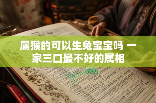 属猴的可以生兔宝宝吗 一家三口最不好的属相
