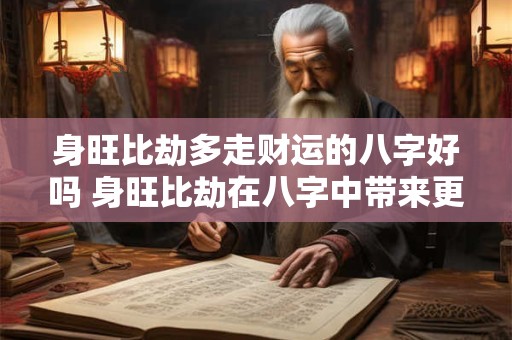 身旺比劫多走财运的八字好吗 身旺比劫在八字中带来更多的财运吗
