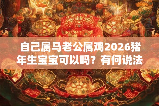 自己属马老公属鸡2026猪年生宝宝可以吗？有何说法？