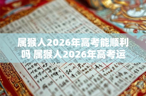 属猴人2026年高考能顺利吗 属猴人2026年高考运