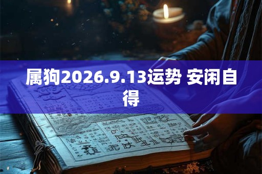 属狗2026.9.13运势 安闲自得