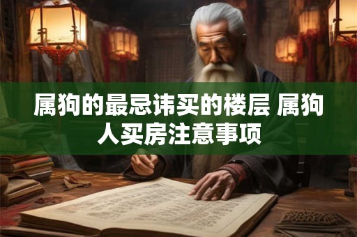 属狗的最忌讳买的楼层 属狗人买房注意事项