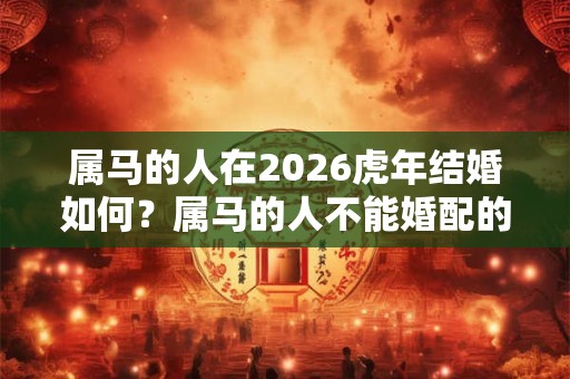 属马的人在2026虎年结婚如何？属马的人不能婚配的属相
