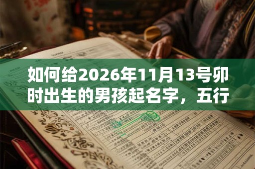 如何给2026年11月13号卯时出生的男孩起名字，五行属什么
