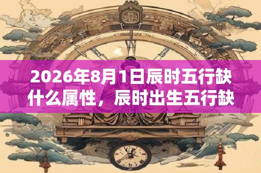 2026年8月1日辰时五行缺什么属性，辰时出生五行缺什么