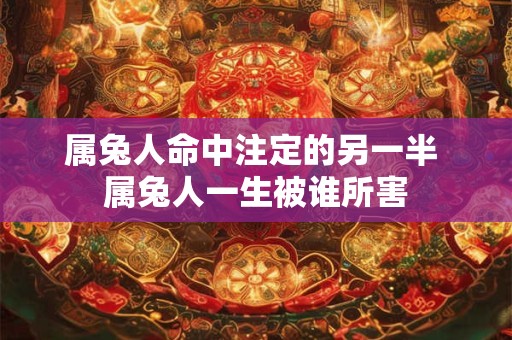 属兔人命中注定的另一半 属兔人一生被谁所害