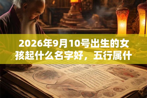 2026年9月10号出生的女孩起什么名字好，五行属什么