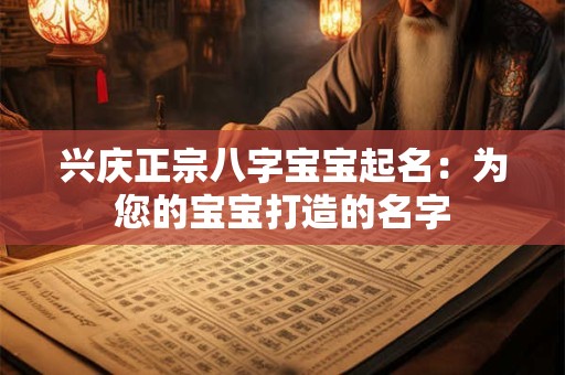 兴庆正宗八字宝宝起名：为您的宝宝打造的名字