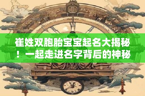崔姓双胞胎宝宝起名大揭秘！一起走进名字背后的神秘世界！